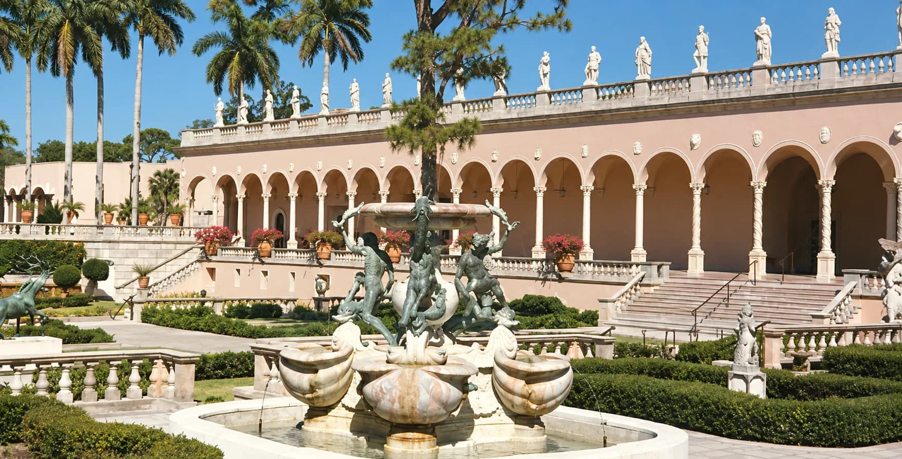 Ringling Museum of Art campus building in Sarasota, Florida.